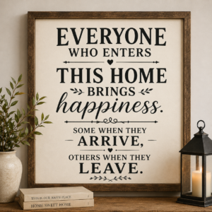 Everyone who enters this home...